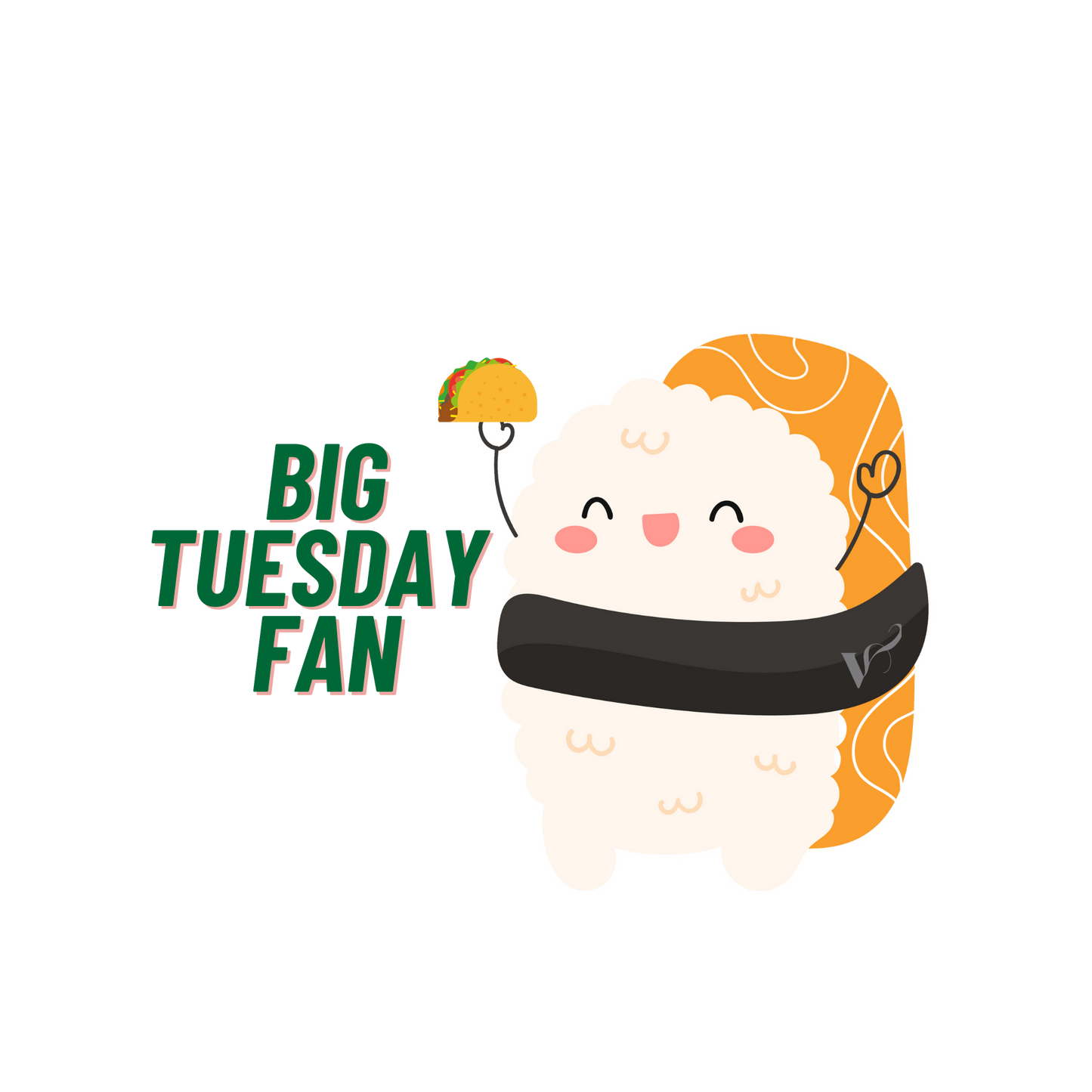 Big Tuesday Fan Sticker