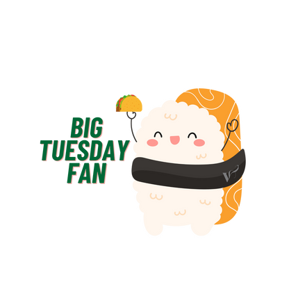 Big Tuesday Fan Sticker