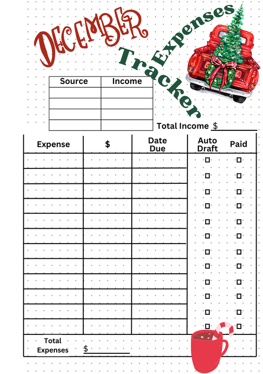 December Expenses Tracker