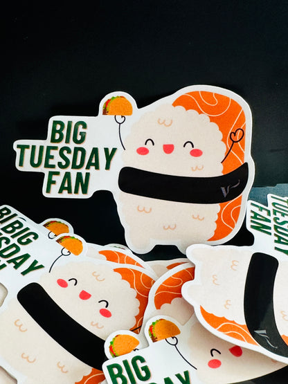 Big Tuesday Fan Sticker