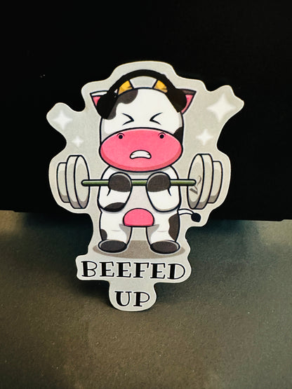 Beefed Up Sticker