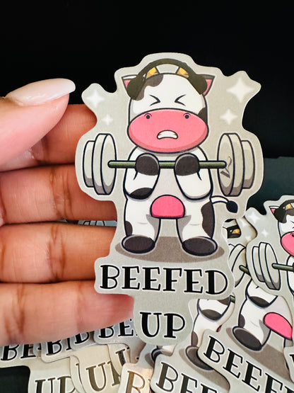 Beefed Up Sticker