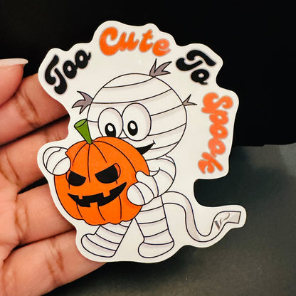 Too Cute To Spook Sticker