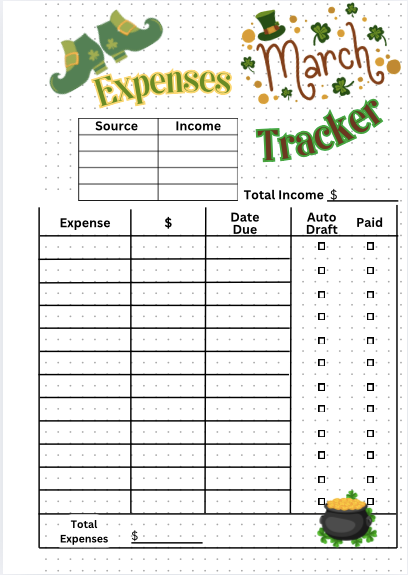 March Expenses Tracker