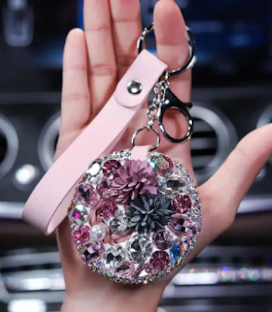 Compact Mirror Keychain