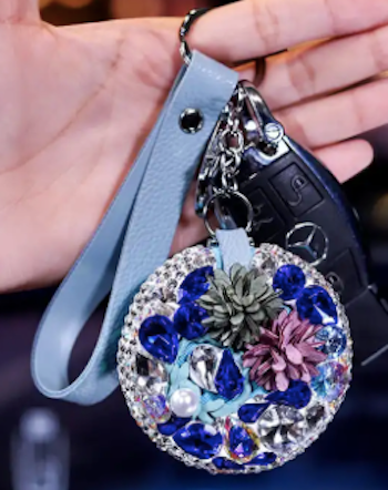 Compact Mirror Keychain