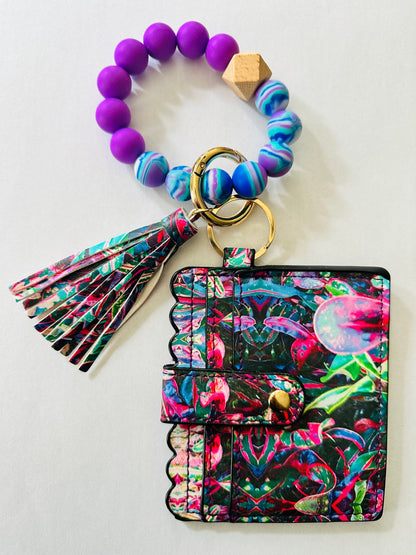 Beaded Wristlet Wallet Pattern Colors