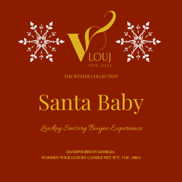 Santa Baby Wickless Candle